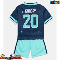 Camisa de Futebol Alemanha Serge Gnabry #20 Equipamento Secundário Infantil Mundo 2026 Manga Curta (+ Calças curtas)